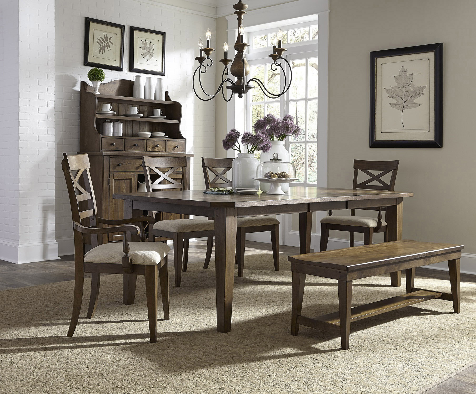 Blue Ridge Entire Collection Pic 3 ( Heading Dining Set With X Back Chairs ).jpg